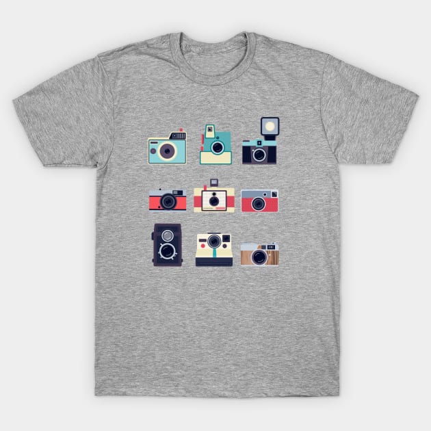 Vintage Camera T-Shirt by equilebro